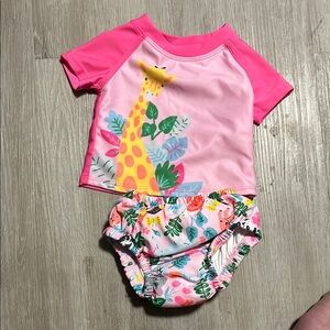 4/$20 Pink Giraffe Kids Swim Set